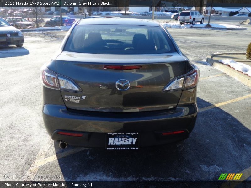 Dolphin Gray Mica / Black 2012 Mazda CX-9 Sport AWD