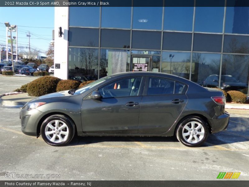 Dolphin Gray Mica / Black 2012 Mazda CX-9 Sport AWD