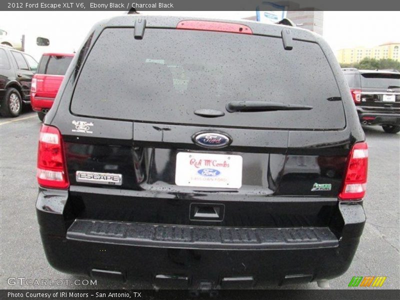 Ebony Black / Charcoal Black 2012 Ford Escape XLT V6