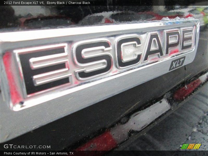 Ebony Black / Charcoal Black 2012 Ford Escape XLT V6