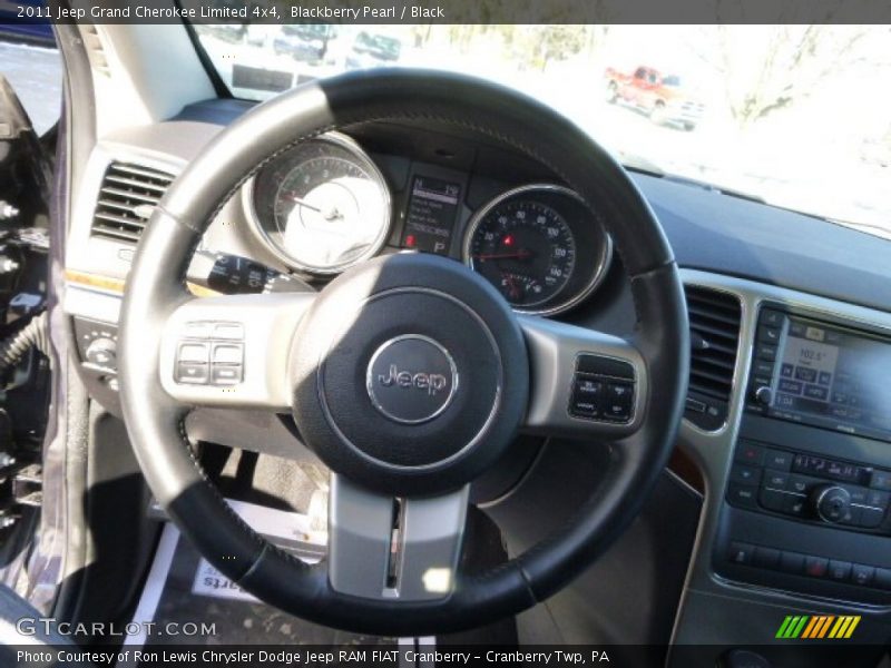 Blackberry Pearl / Black 2011 Jeep Grand Cherokee Limited 4x4