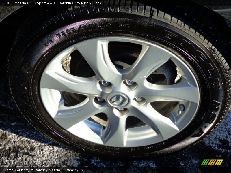 Dolphin Gray Mica / Black 2012 Mazda CX-9 Sport AWD