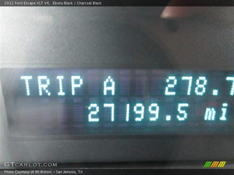 Ebony Black / Charcoal Black 2012 Ford Escape XLT V6