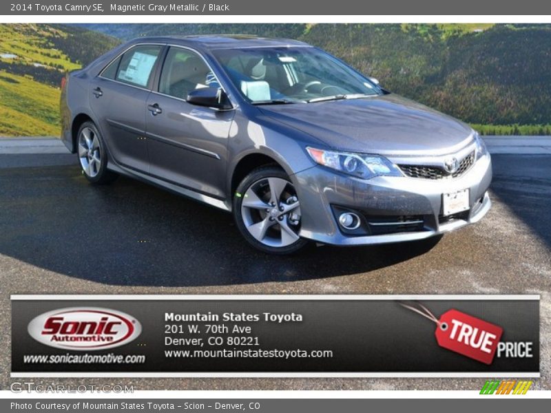 Magnetic Gray Metallic / Black 2014 Toyota Camry SE