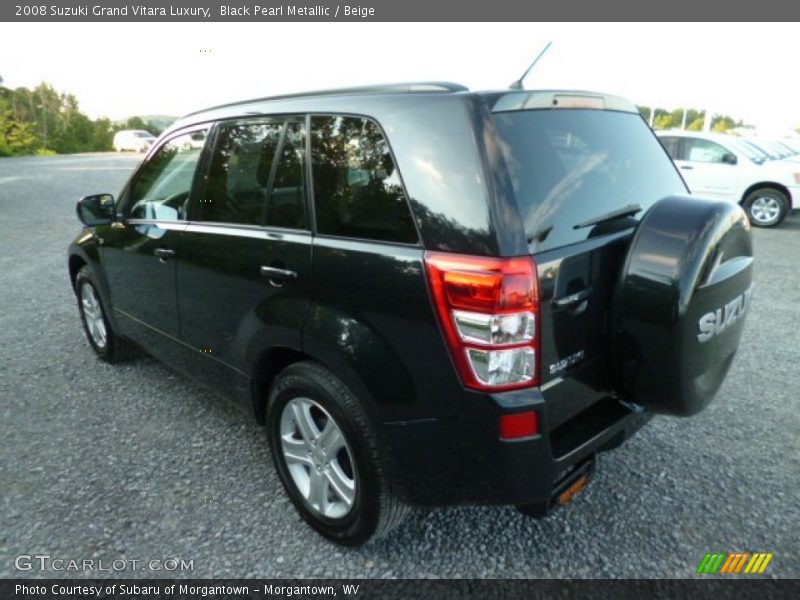 Black Pearl Metallic / Beige 2008 Suzuki Grand Vitara Luxury