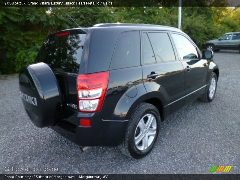 Black Pearl Metallic / Beige 2008 Suzuki Grand Vitara Luxury