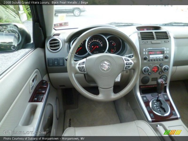 Black Pearl Metallic / Beige 2008 Suzuki Grand Vitara Luxury