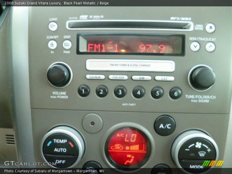 Black Pearl Metallic / Beige 2008 Suzuki Grand Vitara Luxury