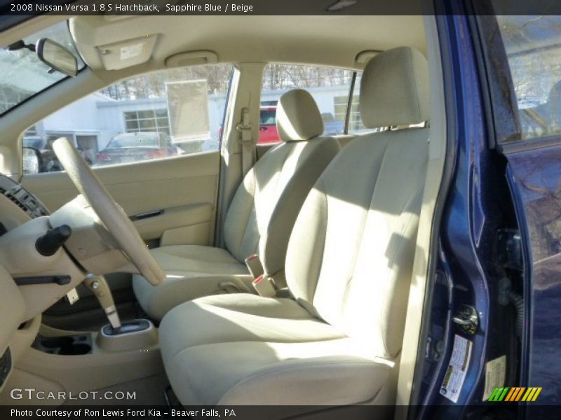 Sapphire Blue / Beige 2008 Nissan Versa 1.8 S Hatchback