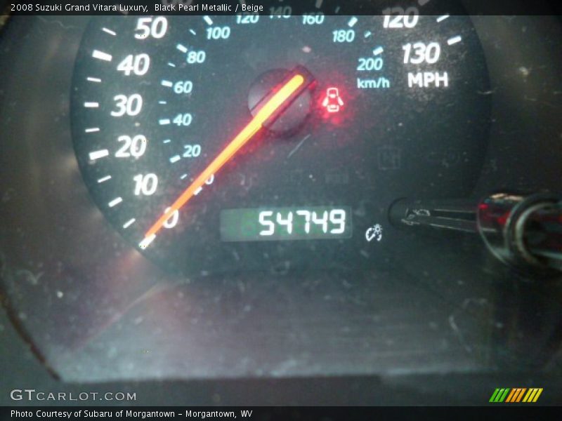 Black Pearl Metallic / Beige 2008 Suzuki Grand Vitara Luxury