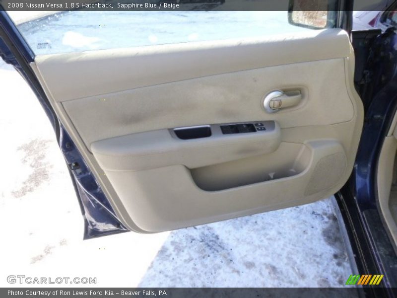 Sapphire Blue / Beige 2008 Nissan Versa 1.8 S Hatchback