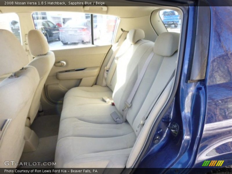 Sapphire Blue / Beige 2008 Nissan Versa 1.8 S Hatchback