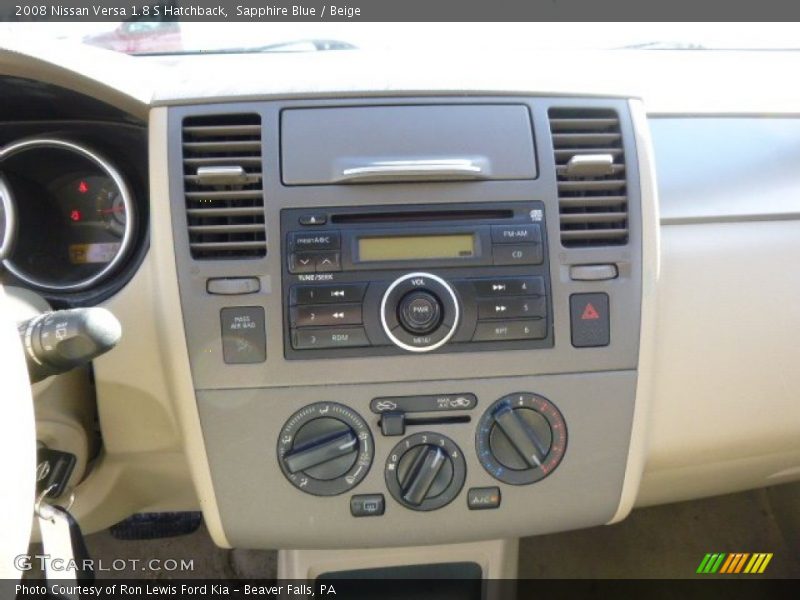 Sapphire Blue / Beige 2008 Nissan Versa 1.8 S Hatchback