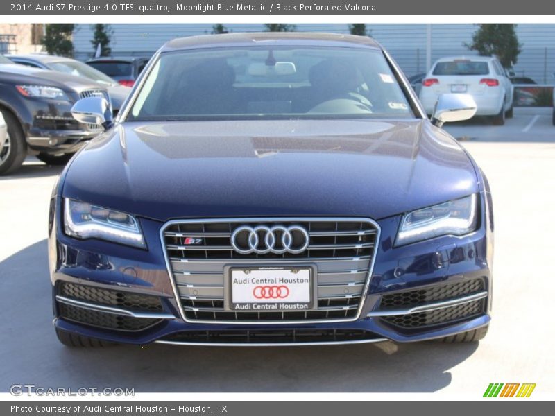 Moonlight Blue Metallic / Black Perforated Valcona 2014 Audi S7 Prestige 4.0 TFSI quattro