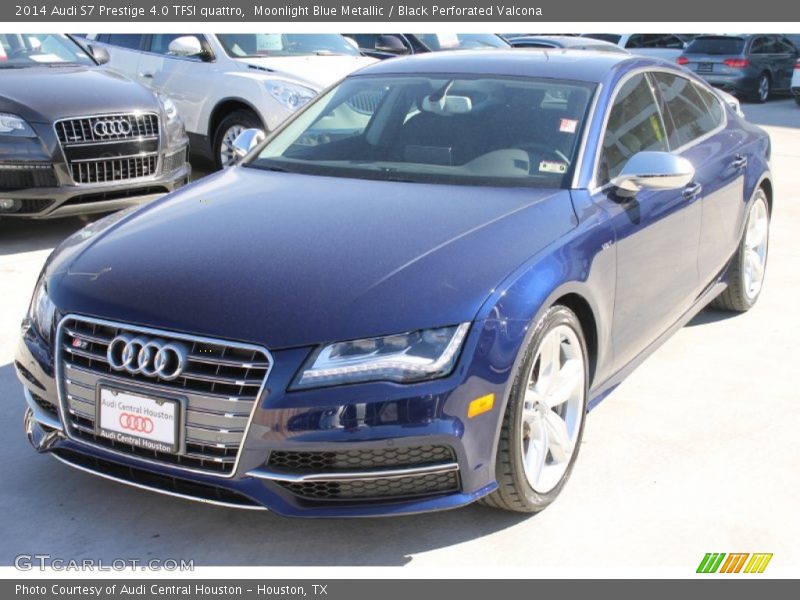 Moonlight Blue Metallic / Black Perforated Valcona 2014 Audi S7 Prestige 4.0 TFSI quattro