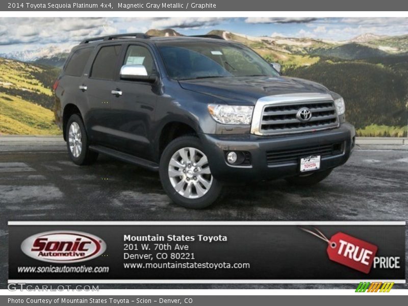 Magnetic Gray Metallic / Graphite 2014 Toyota Sequoia Platinum 4x4