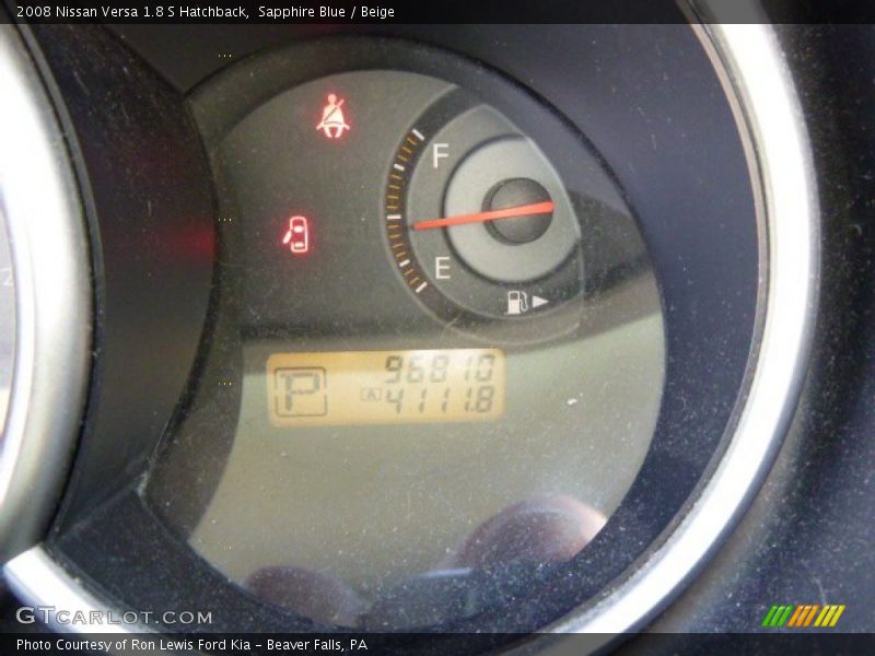 Sapphire Blue / Beige 2008 Nissan Versa 1.8 S Hatchback