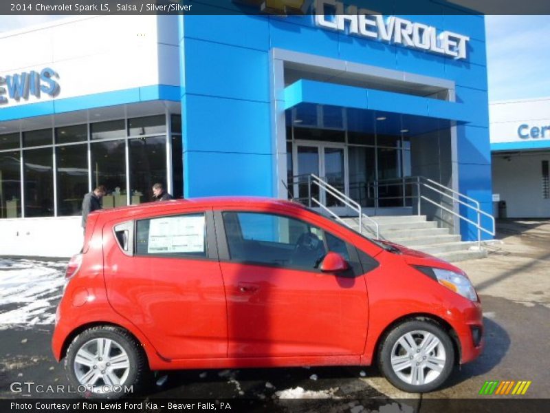Salsa / Silver/Silver 2014 Chevrolet Spark LS