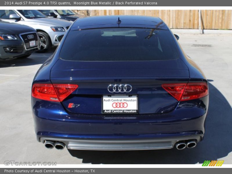 Moonlight Blue Metallic / Black Perforated Valcona 2014 Audi S7 Prestige 4.0 TFSI quattro