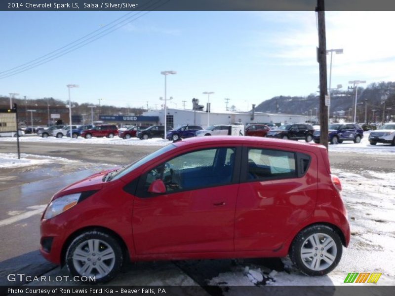 Salsa / Silver/Silver 2014 Chevrolet Spark LS