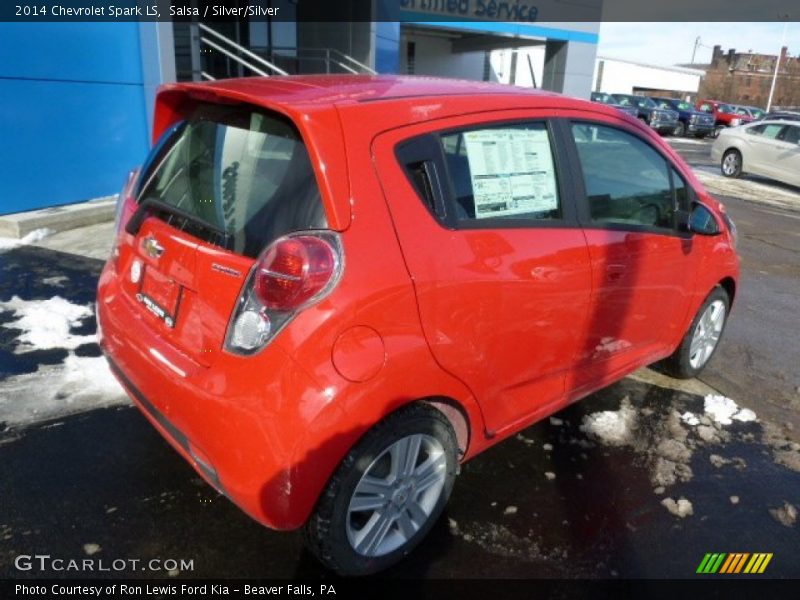 Salsa / Silver/Silver 2014 Chevrolet Spark LS