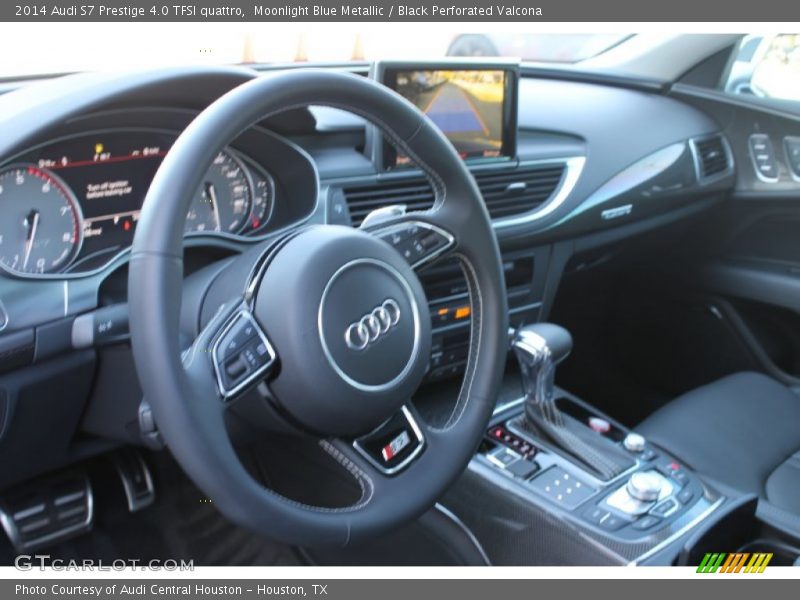 Moonlight Blue Metallic / Black Perforated Valcona 2014 Audi S7 Prestige 4.0 TFSI quattro