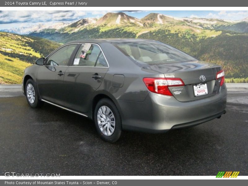 Cypress Pearl / Ivory 2014 Toyota Camry LE
