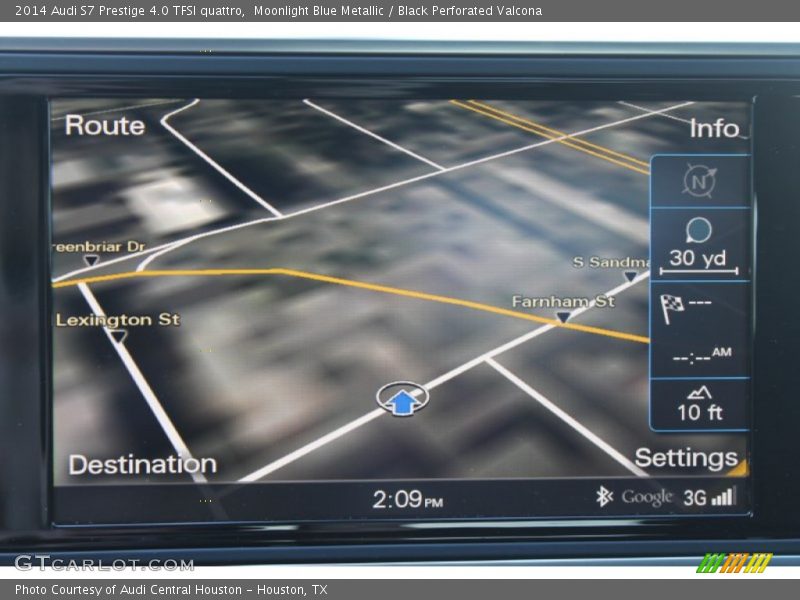 Moonlight Blue Metallic / Black Perforated Valcona 2014 Audi S7 Prestige 4.0 TFSI quattro