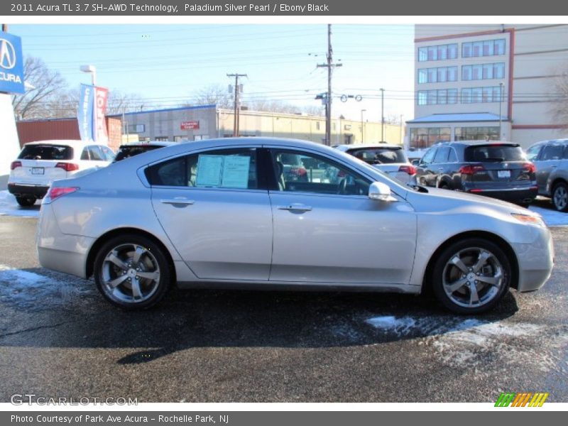 Paladium Silver Pearl / Ebony Black 2011 Acura TL 3.7 SH-AWD Technology
