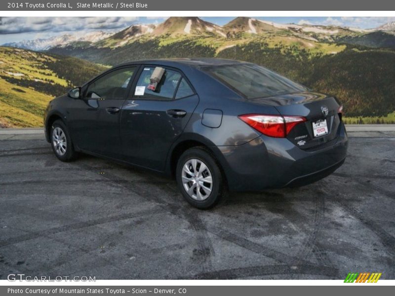 Slate Metallic / Steel Blue 2014 Toyota Corolla L