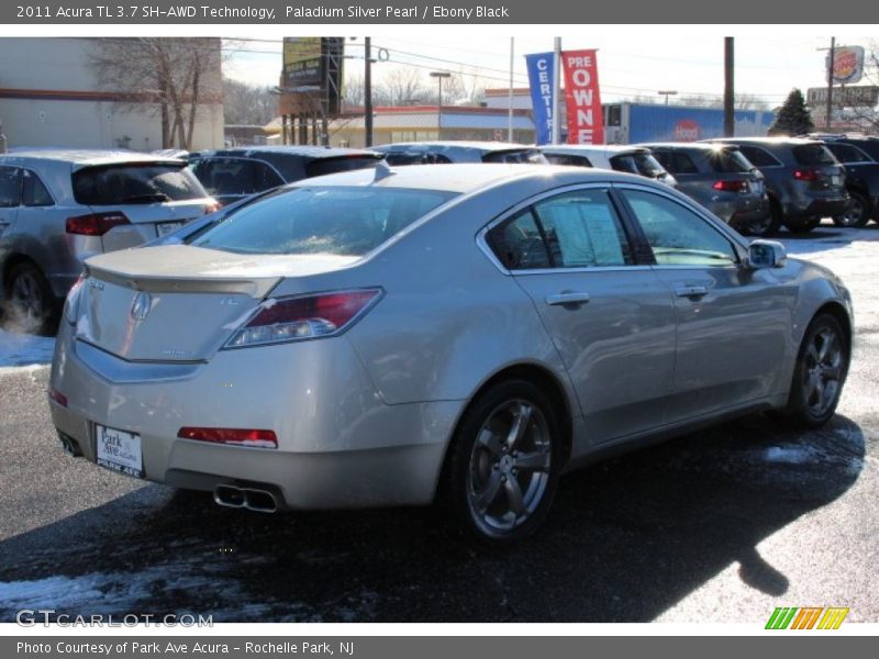 Paladium Silver Pearl / Ebony Black 2011 Acura TL 3.7 SH-AWD Technology