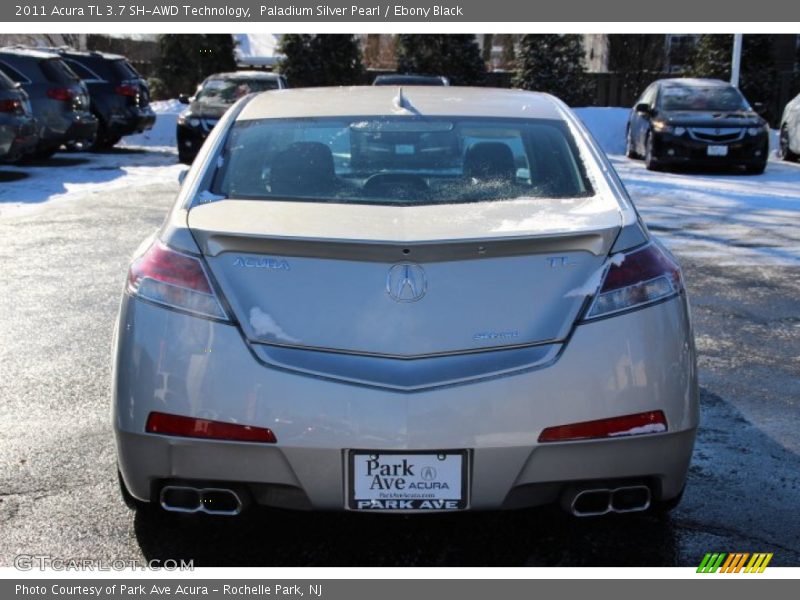 Paladium Silver Pearl / Ebony Black 2011 Acura TL 3.7 SH-AWD Technology