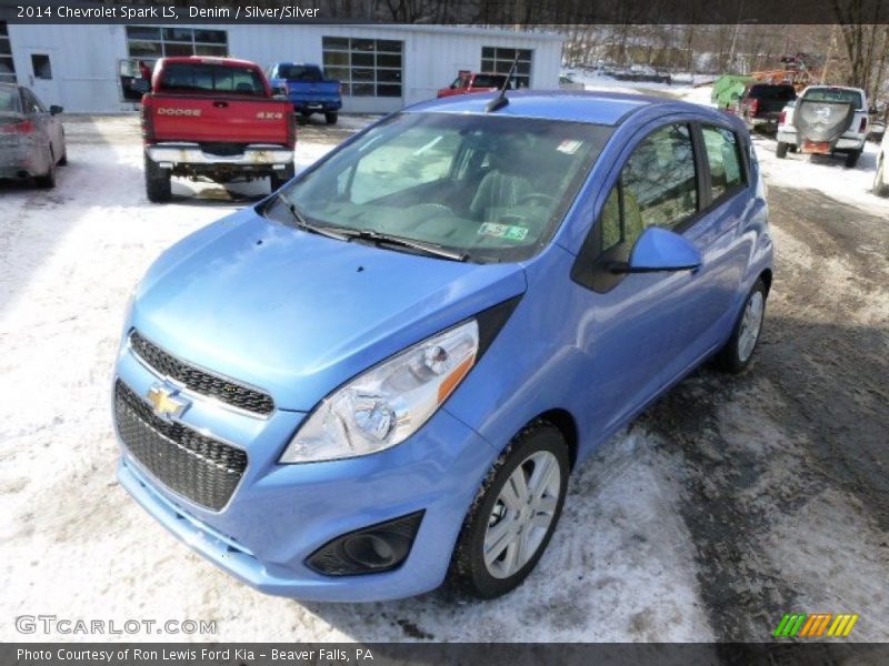 Denim / Silver/Silver 2014 Chevrolet Spark LS