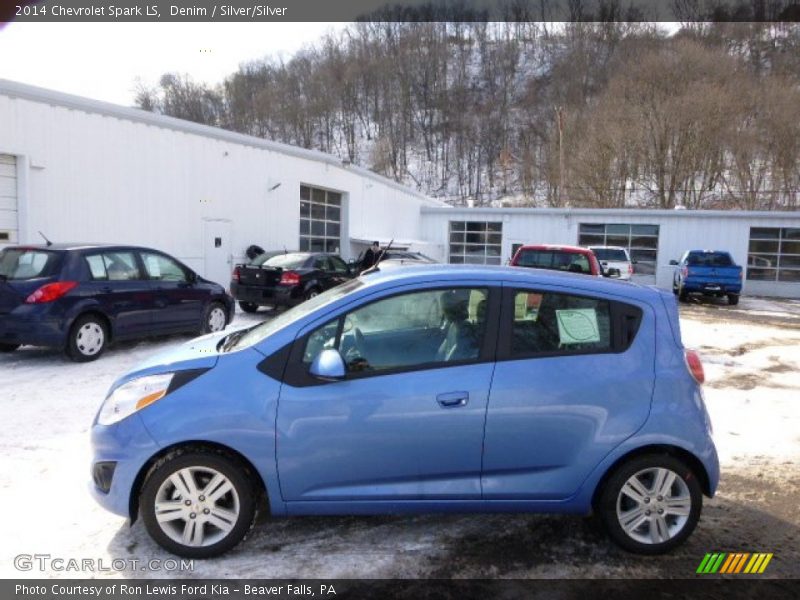 Denim / Silver/Silver 2014 Chevrolet Spark LS