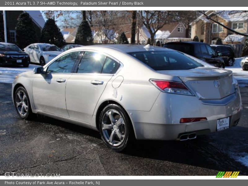 Paladium Silver Pearl / Ebony Black 2011 Acura TL 3.7 SH-AWD Technology