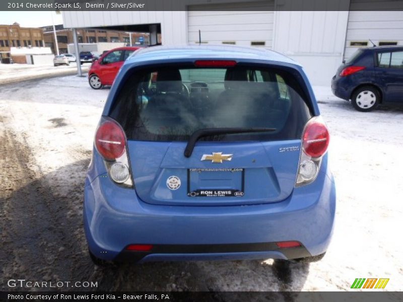 Denim / Silver/Silver 2014 Chevrolet Spark LS