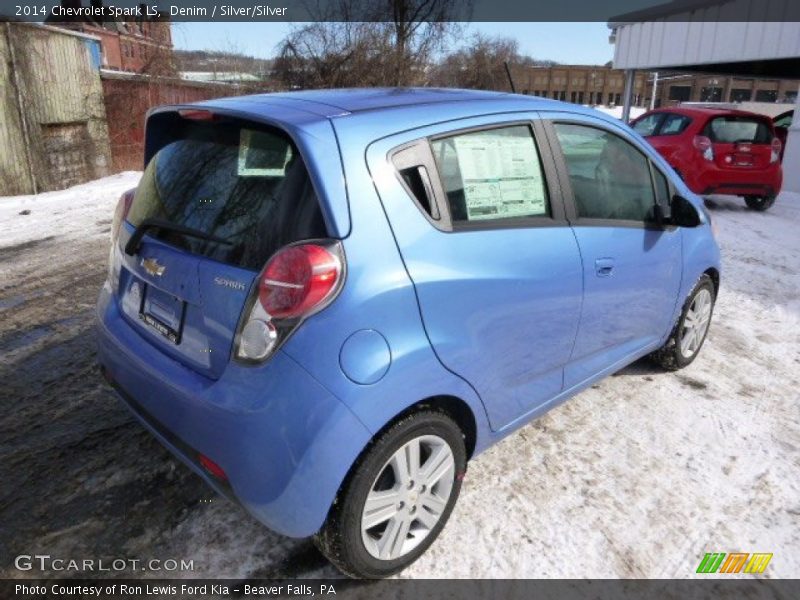 Denim / Silver/Silver 2014 Chevrolet Spark LS