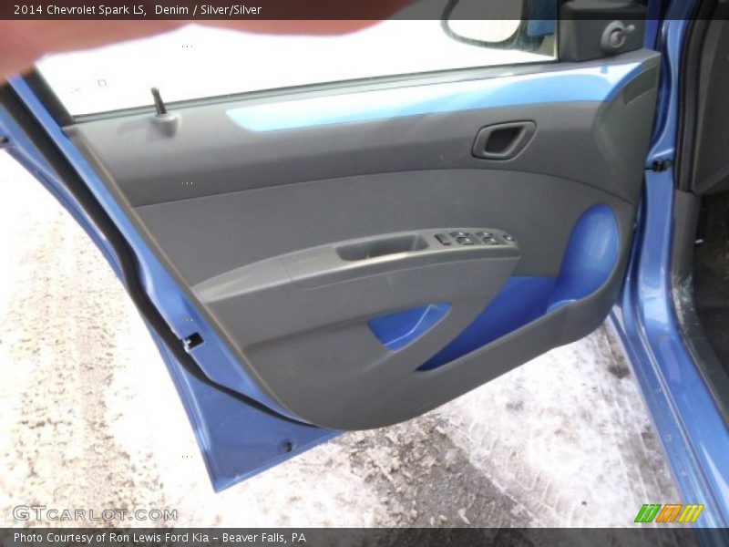 Denim / Silver/Silver 2014 Chevrolet Spark LS