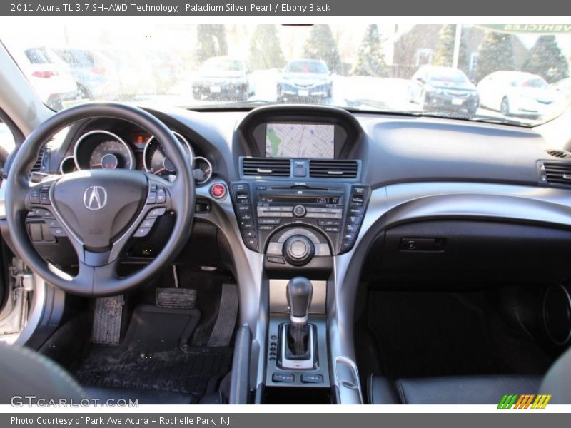 Paladium Silver Pearl / Ebony Black 2011 Acura TL 3.7 SH-AWD Technology