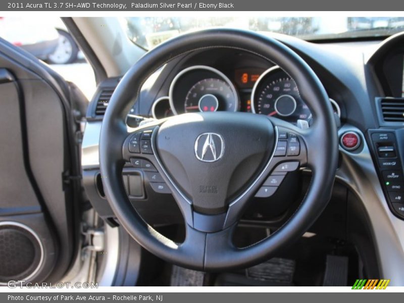 Paladium Silver Pearl / Ebony Black 2011 Acura TL 3.7 SH-AWD Technology