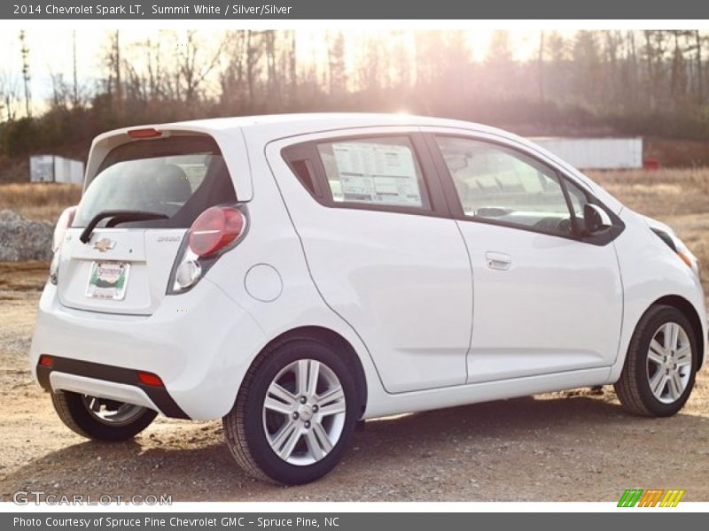 Summit White / Silver/Silver 2014 Chevrolet Spark LT