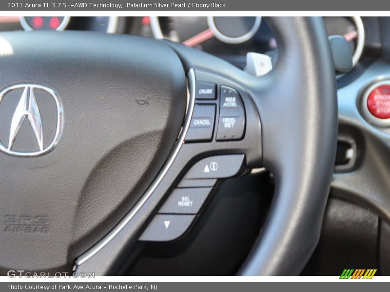 Paladium Silver Pearl / Ebony Black 2011 Acura TL 3.7 SH-AWD Technology