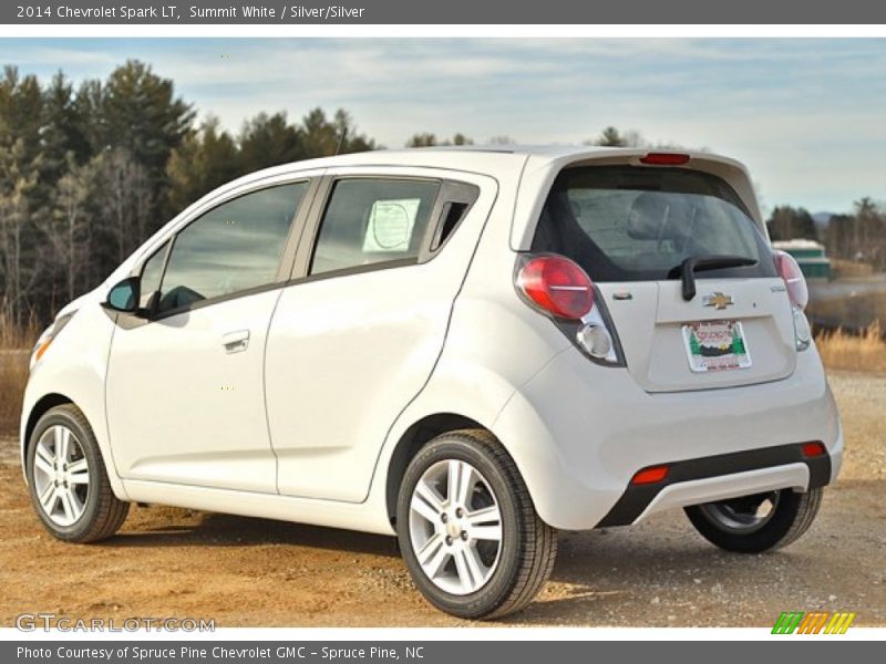 Summit White / Silver/Silver 2014 Chevrolet Spark LT