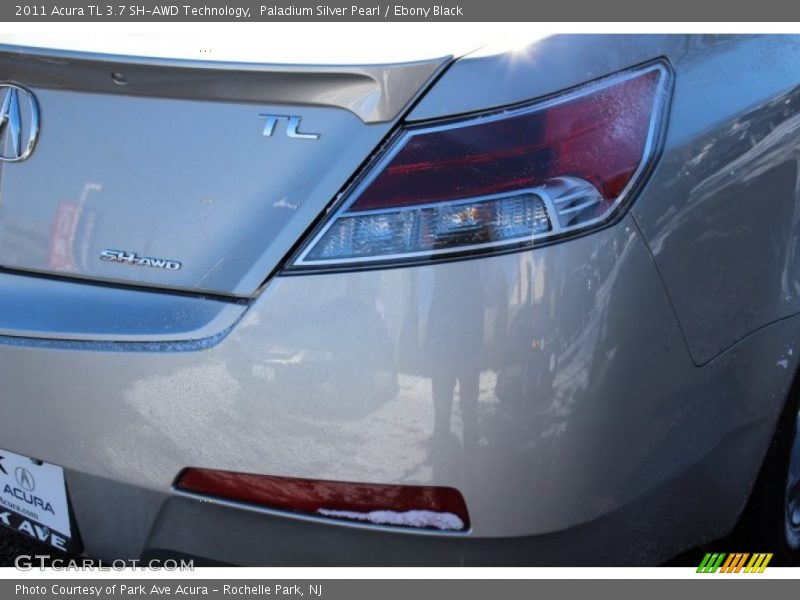 Paladium Silver Pearl / Ebony Black 2011 Acura TL 3.7 SH-AWD Technology