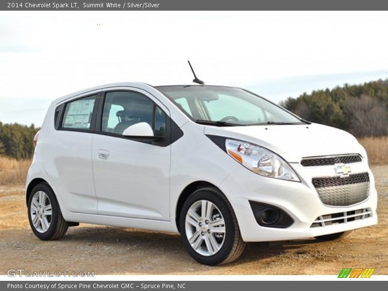 Summit White / Silver/Silver 2014 Chevrolet Spark LT