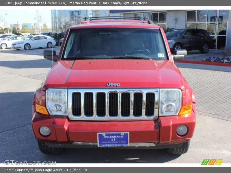 Inferno Red Pearl / Dark Khaki/Light Graystone 2006 Jeep Commander Limited 4x4