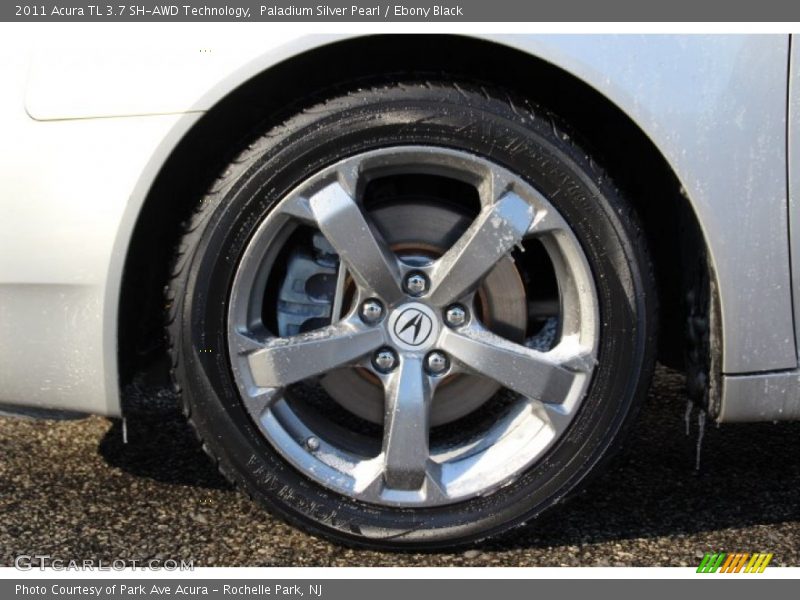Paladium Silver Pearl / Ebony Black 2011 Acura TL 3.7 SH-AWD Technology
