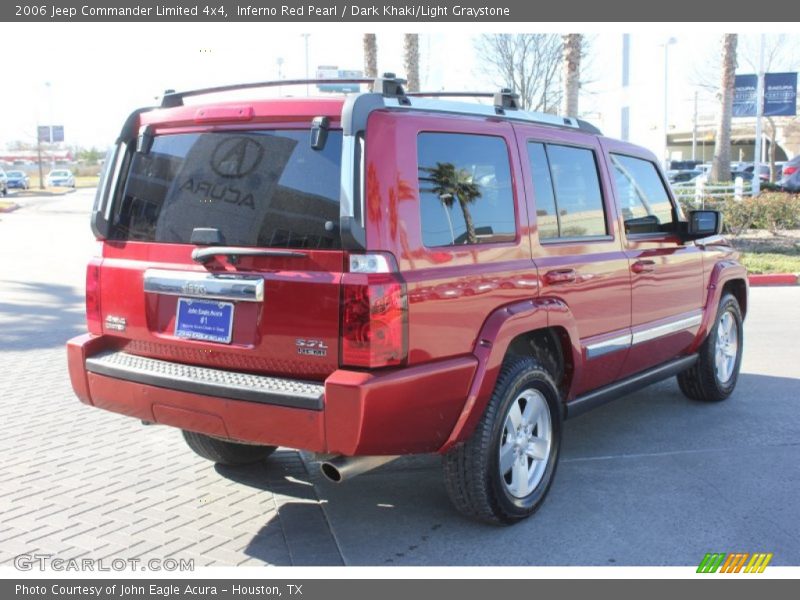 Inferno Red Pearl / Dark Khaki/Light Graystone 2006 Jeep Commander Limited 4x4