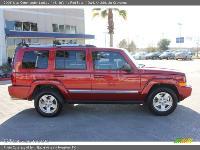 Inferno Red Pearl / Dark Khaki/Light Graystone 2006 Jeep Commander Limited 4x4