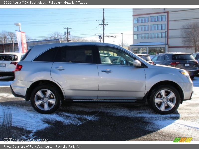 Palladium Metallic / Taupe 2011 Acura MDX Technology